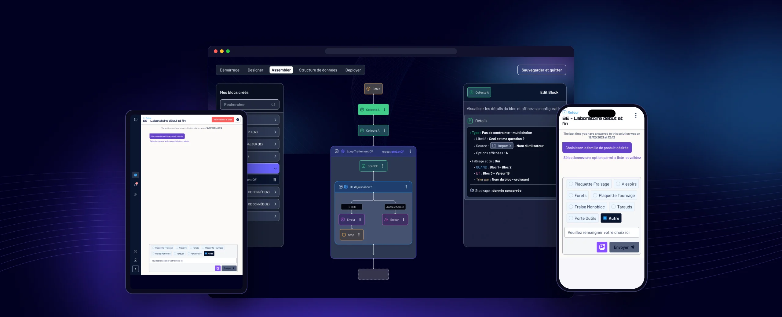 Connect 981 — plateforme, tablette et mobile
