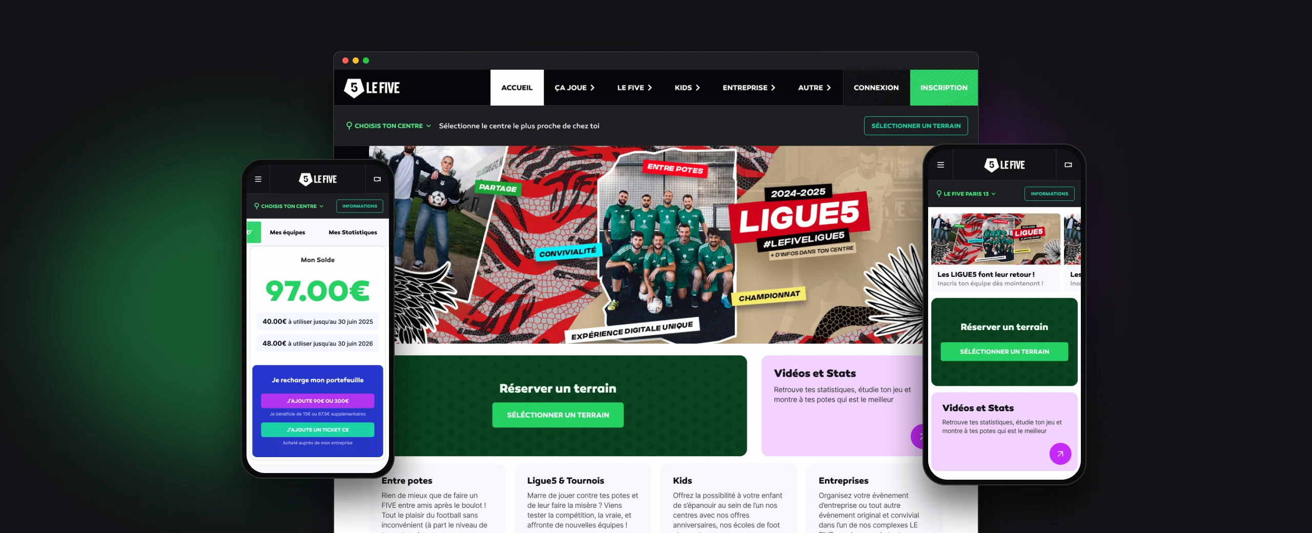 Le Five — site et application